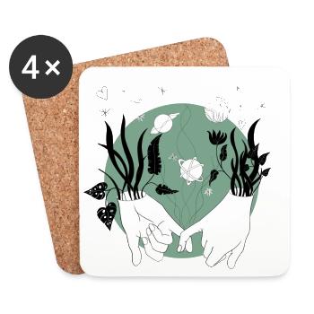 Juki - Coasters (set of 4) - white - Front