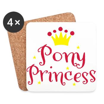 Pony - Untersetzer (4er-Set) - Weiß - Vorne