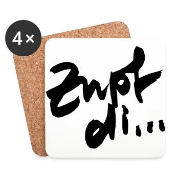 Zupf di... - Untersetzer (4er-Set) - Weiß - Vorne