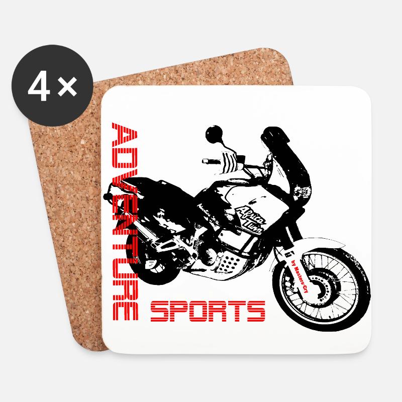 Africa Twin - Untersetzer (4er-Set) - Weiß
