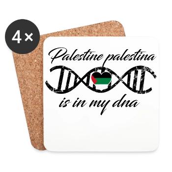 love my dns dna land country Palestine palestina - Untersetzer (4er-Set) - Weiß - Vorne