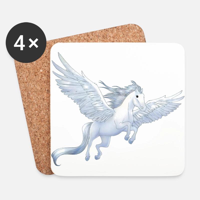 Pegasus 8 - Untersetzer (4er-Set) - Weiß