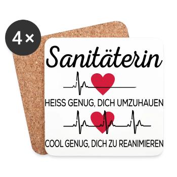 Paramedic - Coasters (set of 4) - white - Front
