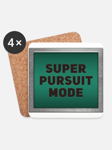 Super Pursuit Mode - Untersetzer (4er-Set) - Weiß