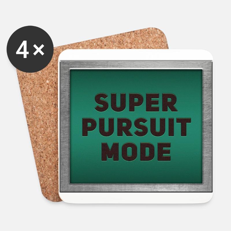 Super Pursuit Mode - Untersetzer (4er-Set) - Weiß