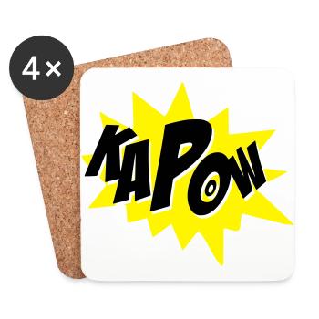 kapow - Coasters (set of 4) - white - Front