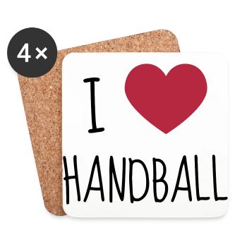 Handball Handballer Handballeur Sport Winner - Coasters (set of 4) - white - Front