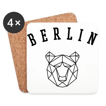 Berlin - Untersetzer (4er-Set) - Weiß - Vorne