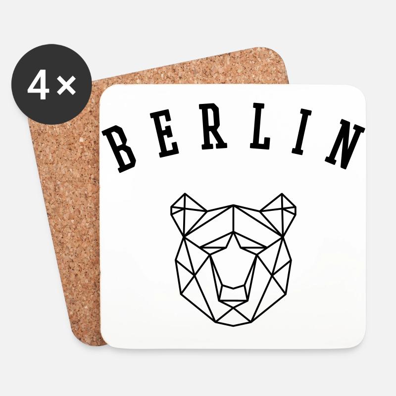 Berlin - Untersetzer (4er-Set) - Weiß