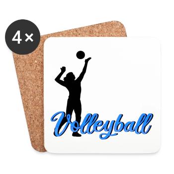 volleyball - Coasters (set of 4) - white - Front