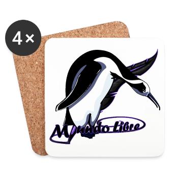 Vogelpinguin - Untersetzer (4er-Set) - Weiß - Vorne
