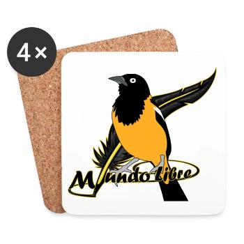 Turpial Bird - Coasters (set of 4) - white - Front
