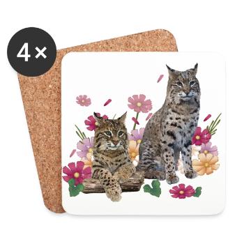 Luchs - Untersetzer (4er-Set) - Weiß - Vorne