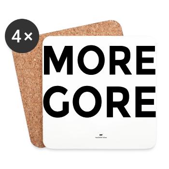 More Gore - Untersetzer (4er-Set) - Weiß - Vorne