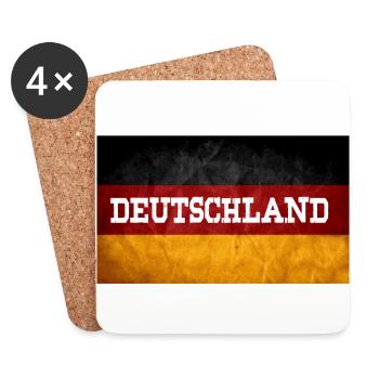 ALLEMAGNE - Dessous de verre (lot de 4) - blanc - Devant
