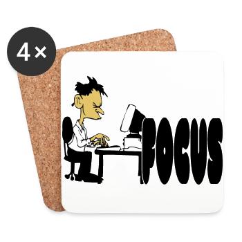 Office workaholic - Coasters (set of 4) - white - Front