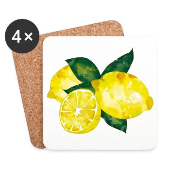 Lemons - Untersetzer (4er-Set) - Weiß - Vorne