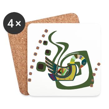 goose - Coasters (set of 4) - white - Front