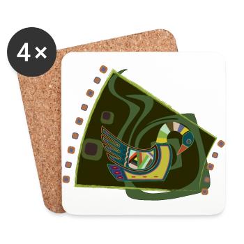 goose - Coasters (set of 4) - white - Front