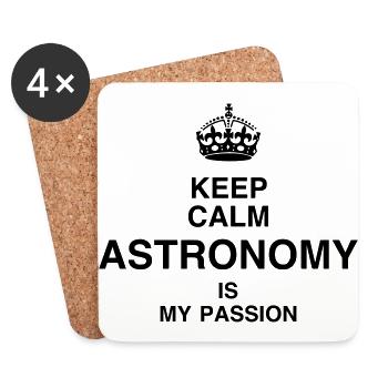 Astronomie / Astronom / Astronomy / Astronomer - Untersetzer (4er-Set) - Weiß - Vorne