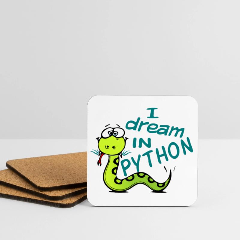 Programmeur Python Dessous de verre (lot de 4)