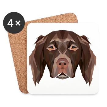 Little Münsterländer - Coasters (set of 4) - white - Front