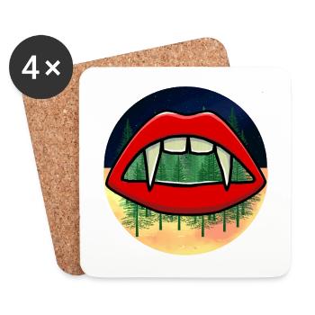 Carpathian Mountains Romania Caucasus Bloodsuckers Blood - Coasters (set of 4) - white - Front