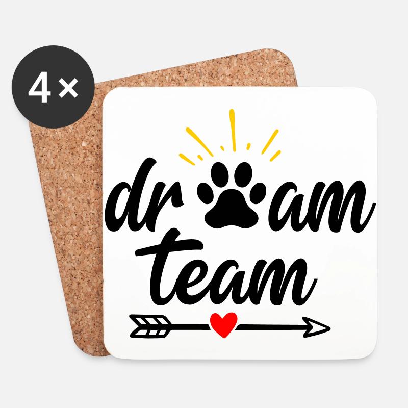 dreamteam - Untersetzer (4er-Set) - Weiß