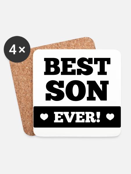 Best son ever - Coasters (set of 4) - white