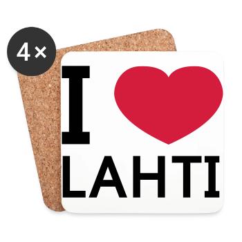Ich liebe Golf - Untersetzer (4er-Set) - Weiß - Vorne