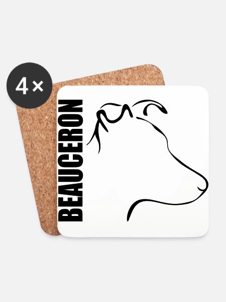 BEAUCERON PROFIL - Untersetzer (4er-Set) - Weiß