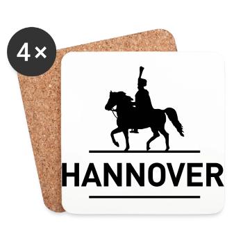 Roi de Hanovre - Dessous de verre (lot de 4) - blanc - Devant