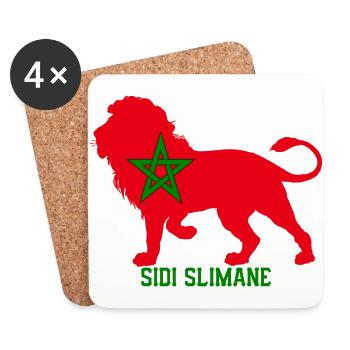 SIDI SLIMANE - Coasters (set of 4) - white - Front