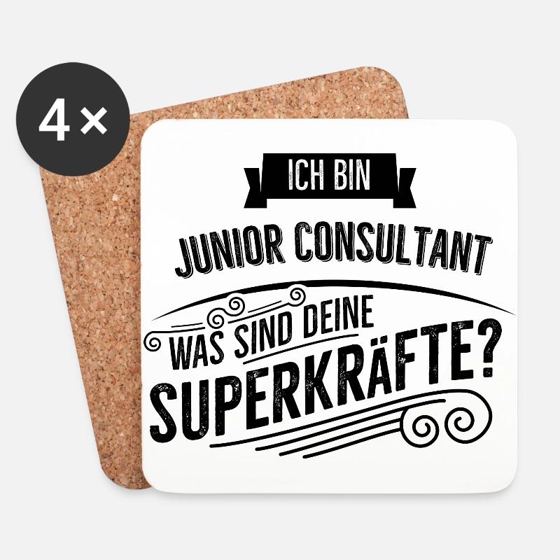 Junior Consultant - Untersetzer (4er-Set) - Weiß