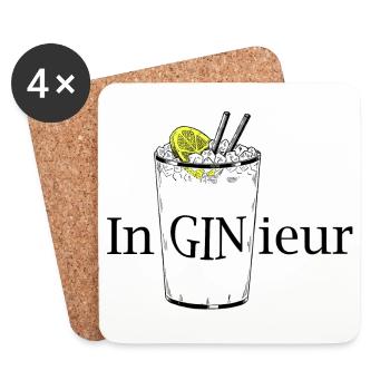 InGINieur - Untersetzer (4er-Set) - Weiß - Vorne