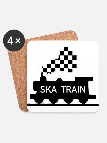 ska train - Untersetzer (4er-Set) - Weiß