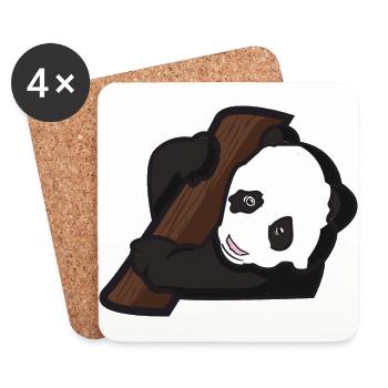 Panda Baby - Untersetzer (4er-Set) - Weiß - Vorne