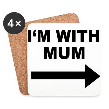 Baby - Coasters (set of 4) - white - Front