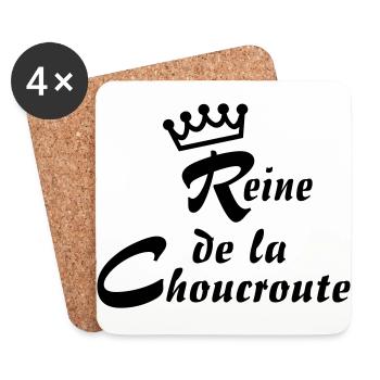 Reine choucroute - Untersetzer (4er-Set) - Weiß - Vorne
