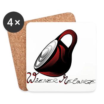 wiener melange - Untersetzer (4er-Set) - Weiß - Vorne