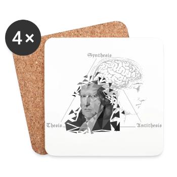 The Legacy of Hegel - Coasters (set of 4) - white - Front