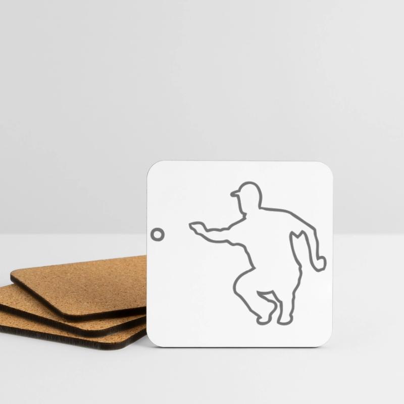 pointer ball petanque 2 Coasters (set of 4)