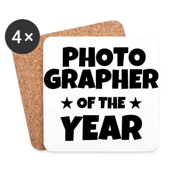 Photographer Photo Fotograf Photographe - Coasters (set of 4) - white - Front