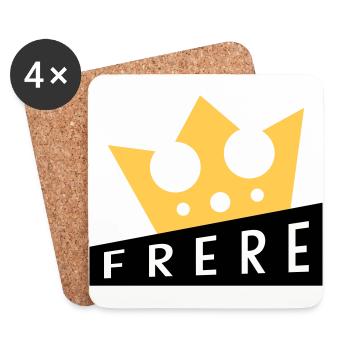 Bro Brother Bruder Frère Frere Baby Bébé - Coasters (set of 4) - white - Front
