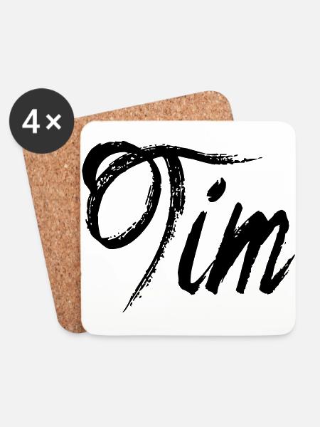Tim - Coasters (set of 4) - white