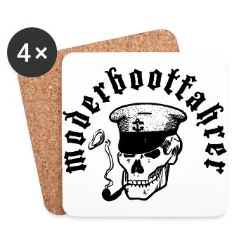 Moderboot 1 - Coasters (set of 4) - white - Front