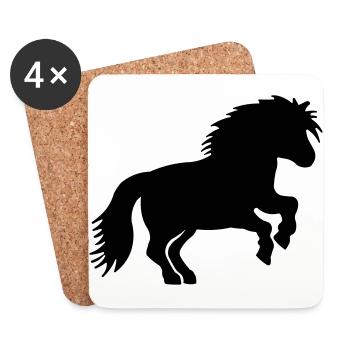 SHETLANDPONY 3 - Dessous de verre (lot de 4) - blanc - Devant