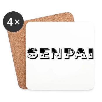 Senpai - Untersetzer (4er-Set) - Weiß - Vorne