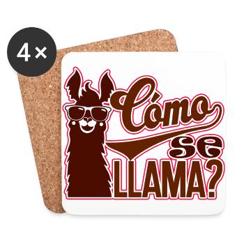 Como Se Llama - Coasters (set of 4) - white - Front