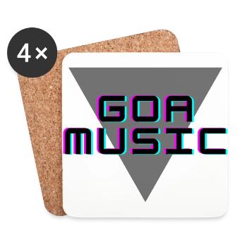 Prints for music lovers, music, trendy - Coasters (set of 4) - white - Front